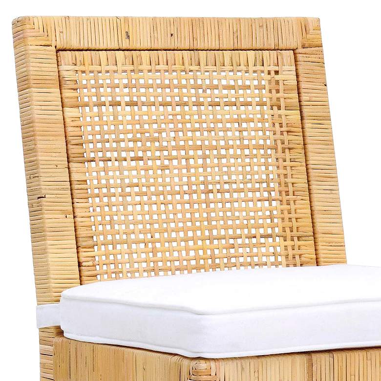 Image 2 TOV Amara 18 1/2" Wide Coastal Natural Rattan Counter Stool more views
