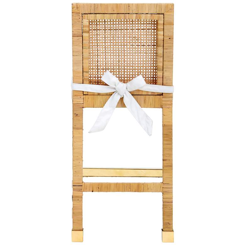Image 7 TOV Amara 18 1/2" Wide Coastal Natural Rattan Counter Stool more views