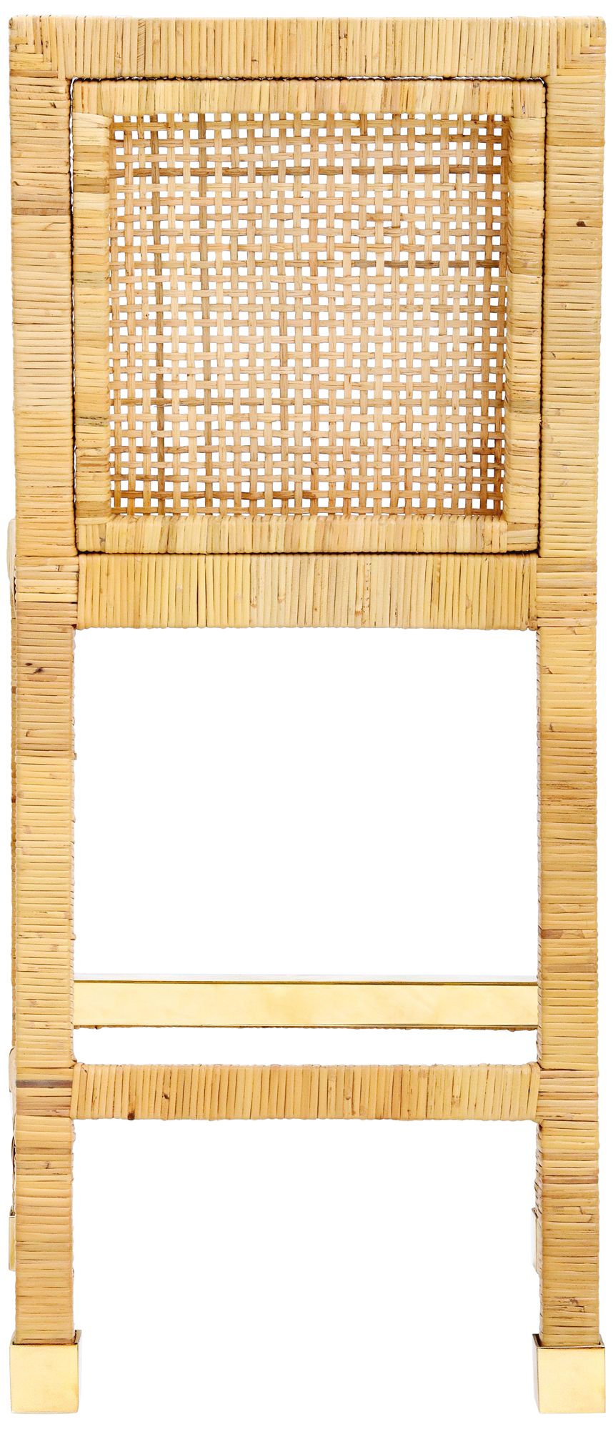 TOV Amara 18 1/2" Wide Coastal Natural Rattan Counter Stool