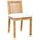 TOV Amara 18 1/2" Wide Modern Coastal Natural Rattan Dining Chair