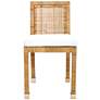 3_TOV Amara 18 1/2" Wide Modern Coastal Natural Rattan Dining Chair more views