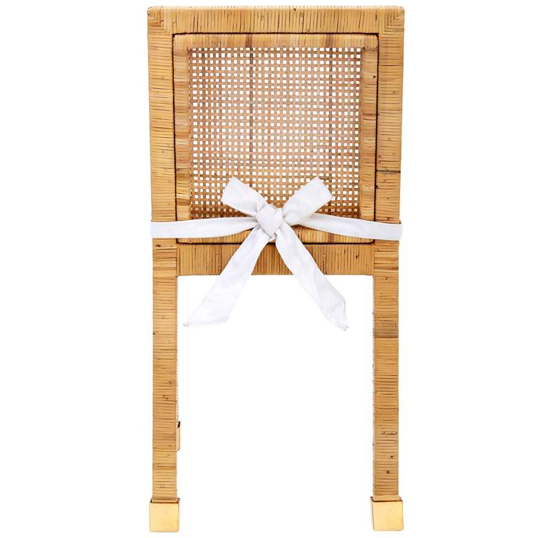 Image 5 TOV Amara 18 1/2" Wide Modern Coastal Natural Rattan Dining Chair more views
