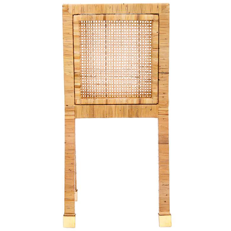 Image 6 TOV Amara 18 1/2" Wide Modern Coastal Natural Rattan Dining Chair more views