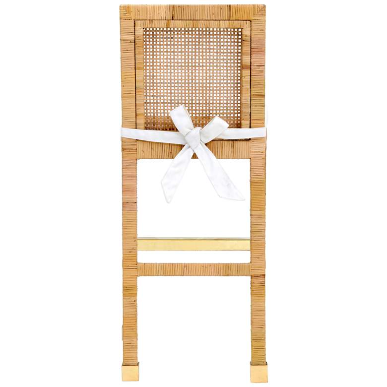 Image 7 TOV Amara 28" Coastal Modern Natural Rattan Bar Stool more views