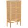 TOV Amara 31 3/4" Wide Natural Woven Rattan 2-Door Wall Cabinet
