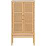 3_TOV Amara 31 3/4" Wide Natural Woven Rattan 2-Door Wall Cabinet more views