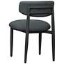 6_TOV Annika 19 1/4" Wide Black Weave Textured Outdoor Dining Side Chair more views