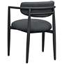 5_TOV Annika 21 3/4" Wide Black Weave Textured Outdoor Dining Arm Chair more views