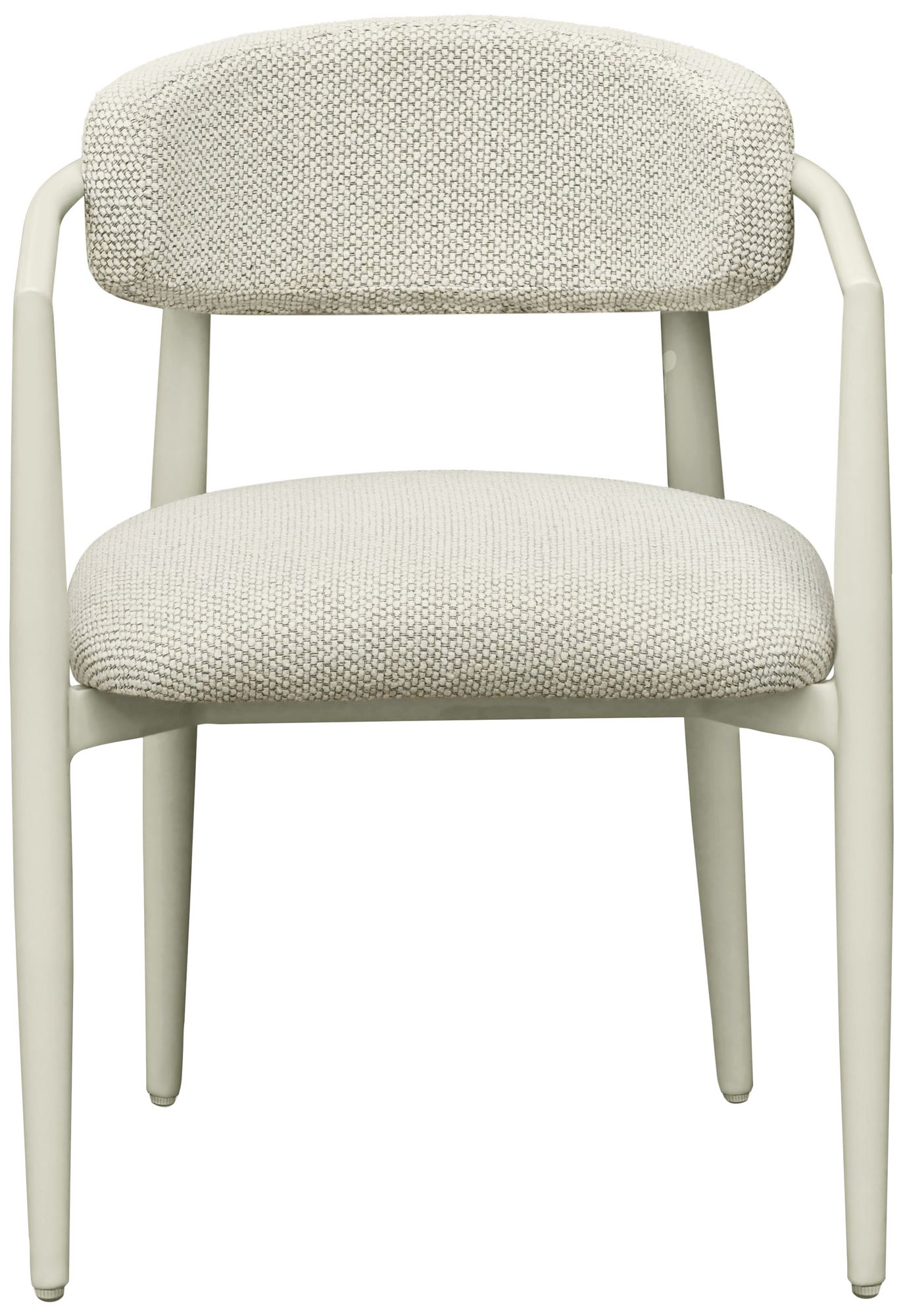 Image 3 TOV Annika 21 3/4" Wide Cream Weave Textured Outdoor Dining Arm Chair more views