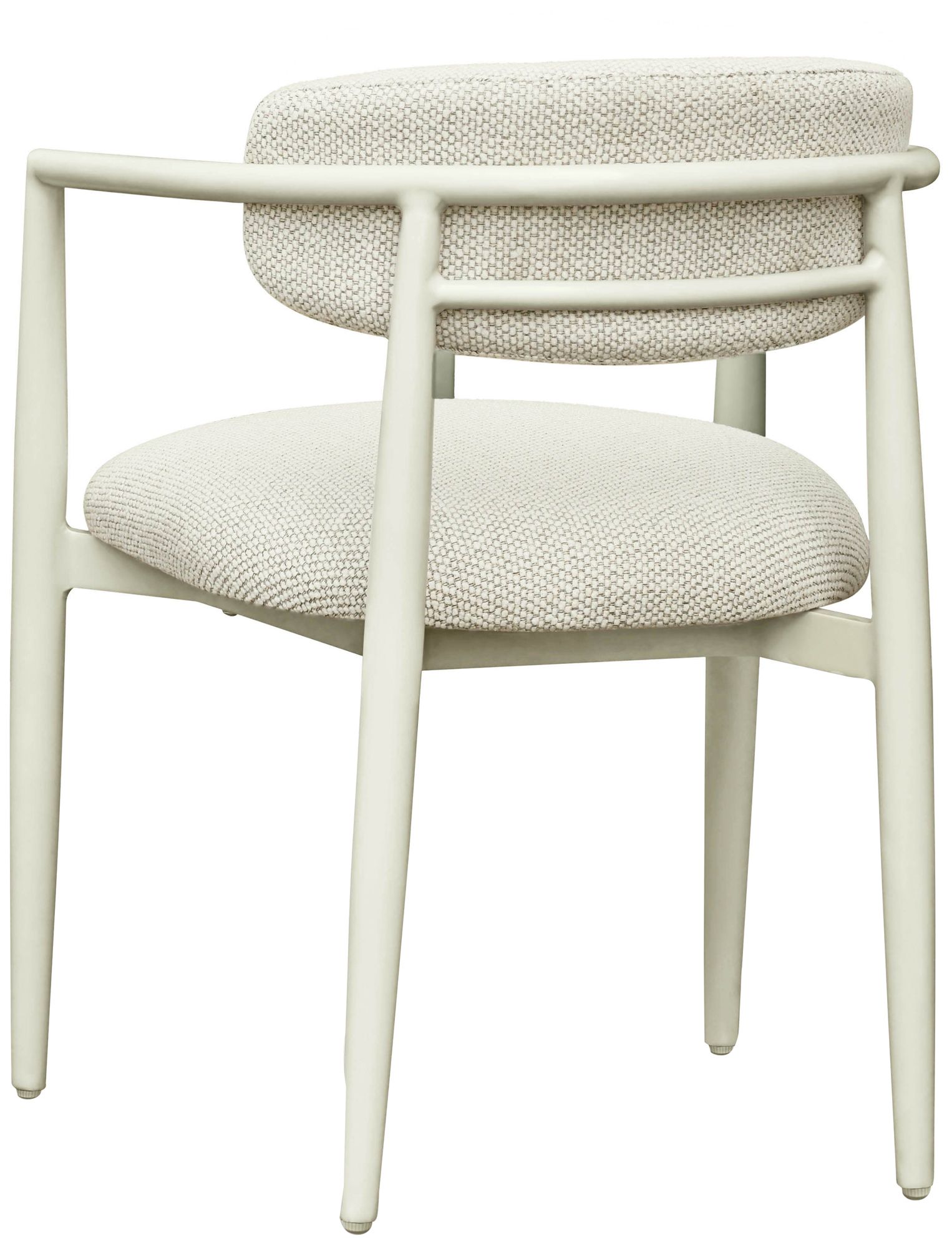 Image 5 TOV Annika 21 3/4" Wide Cream Weave Textured Outdoor Dining Arm Chair more views
