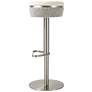 4_TOV Astro Adjustable Height Modern White and Gray Boucle Swivel Stool more views