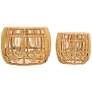 5_TOV Azrina Natural Rattan Wood Nesting Tables Set of 2 more views