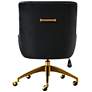 4_TOV Beatrix 27 1/2" Wide Black Velvet Adjustable Swivel Office Chair more views