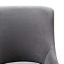 2_TOV Beatrix 27 1/2" Wide Gray Velvet Adjustable Swivel Office Chair more views