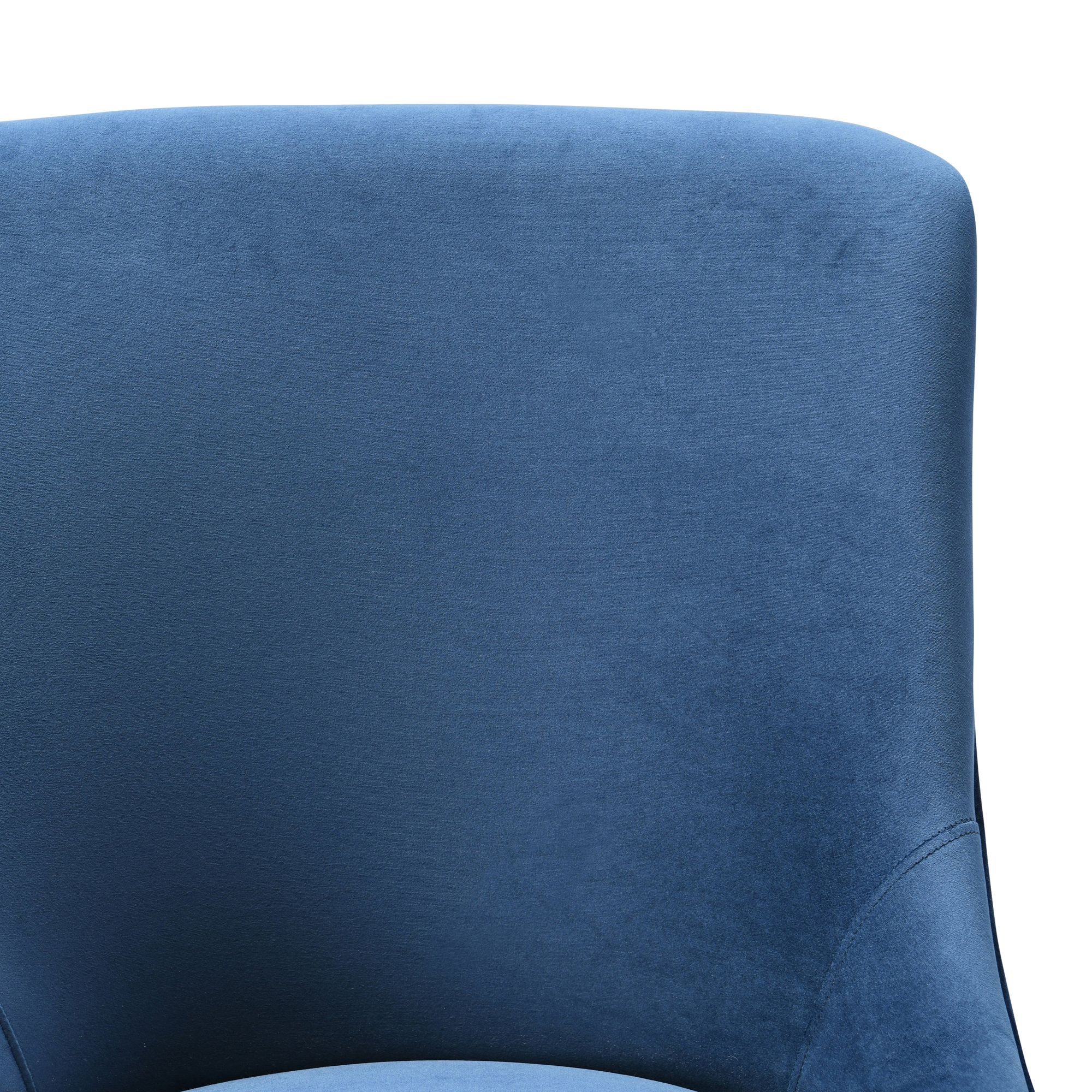 Image 2 TOV Beatrix 27 1/2" Wide Navy Blue Adjustable Swivel Office Chair more views