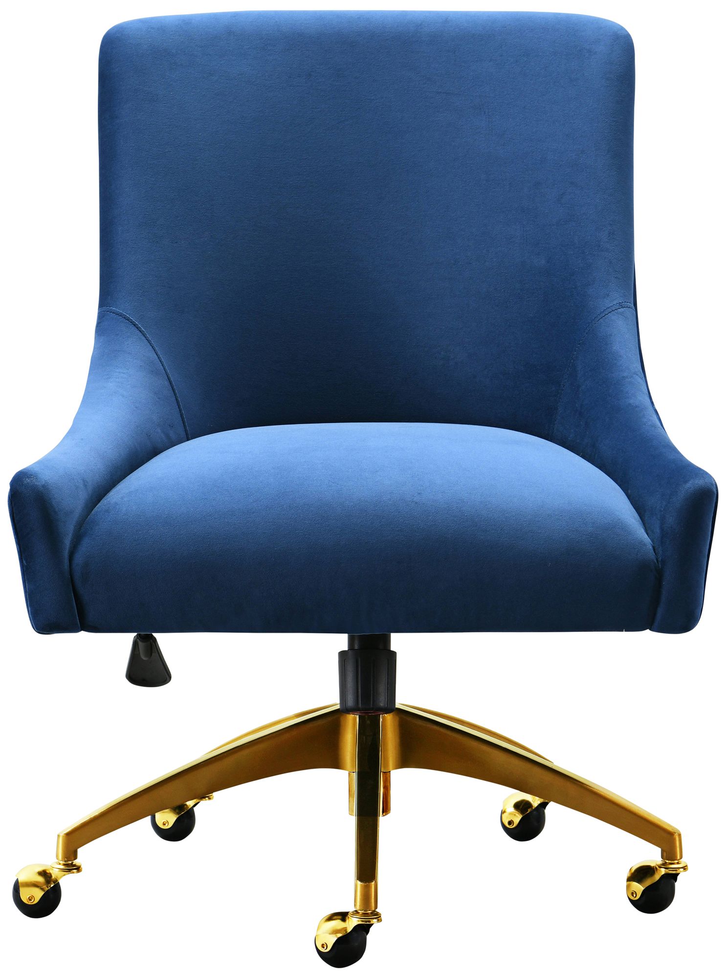 Image 3 TOV Beatrix 27 1/2" Wide Navy Blue Adjustable Swivel Office Chair more views