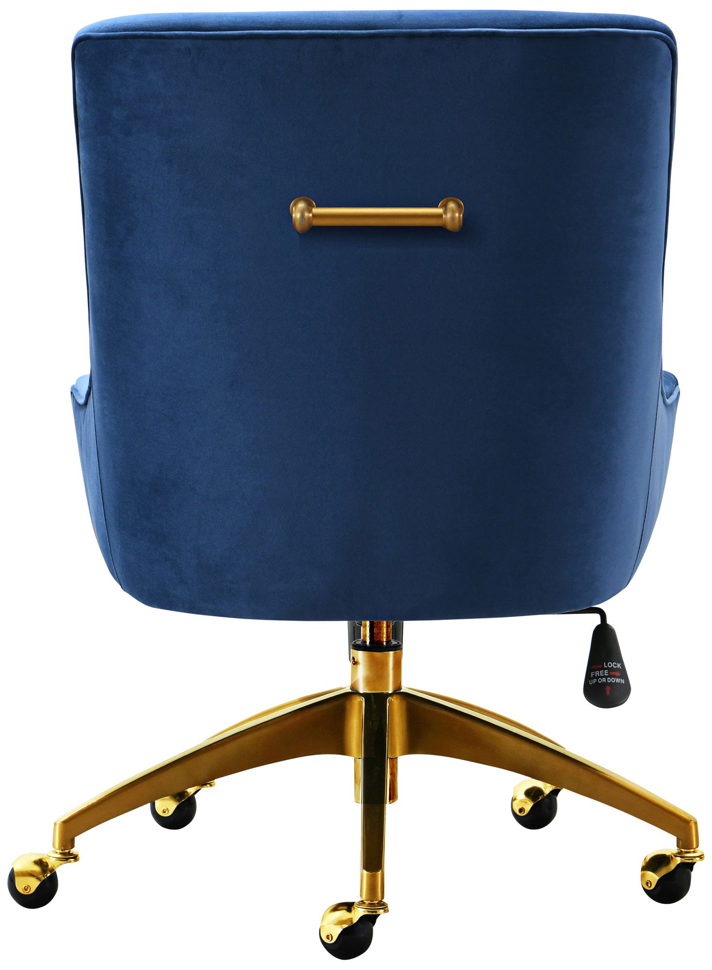 Image 4 TOV Beatrix 27 1/2" Wide Navy Blue Adjustable Swivel Office Chair more views
