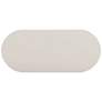 4_TOV Bella 47 3/4" Wide Deco Oval Cream Wood Coffee Table more views