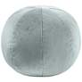 1_TOV Boba 14" Wide Sea Blue Velvet Round Decorative Pillow