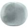 TOV Boba 14" Wide Sea Blue Velvet Round Decorative Pillow