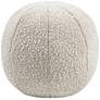 1_TOV Boba Beige Velvet 14" Round Modern Decorative Pillow