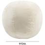 2_TOV Boba Cream Velvet 9" Round Decorative Pillow more views