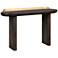 TOV Braden 48" Wide Modern Dark Brown and Brass Desk Console Table