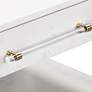 4_TOV Brandyss 26" Wide White Burl Wood 2-Drawer Nightstand more views