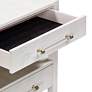 5_TOV Brandyss 26" Wide White Burl Wood 2-Drawer Nightstand more views