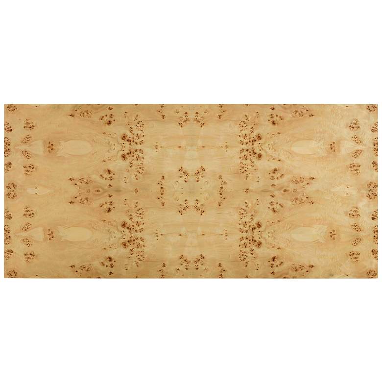 Image 5 TOV Brandyss 90" Wide Natural Burl Wood Rectangular Dining Table more views