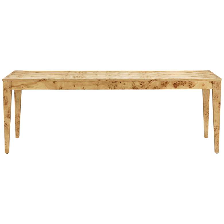 Image 6 TOV Brandyss 90" Wide Natural Burl Wood Rectangular Dining Table more views