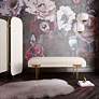 5_TOV Brno 53 1/2" Wide White Velvet Fabric Modern Bench more views