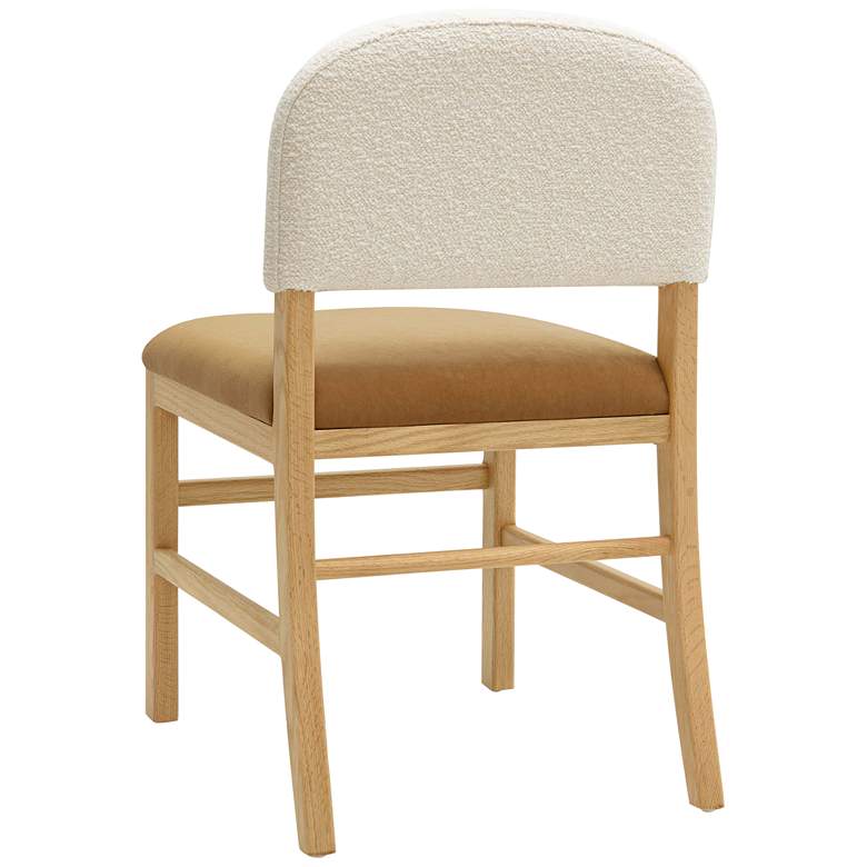 Image 4 TOV Calla 21 1/4" Wide Modern Cognac Velvet Fabric Dining Chair more views