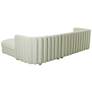 4_TOV Callie 111 3/4" Modern Cream Velvet Right Arm Facing Sectional more views