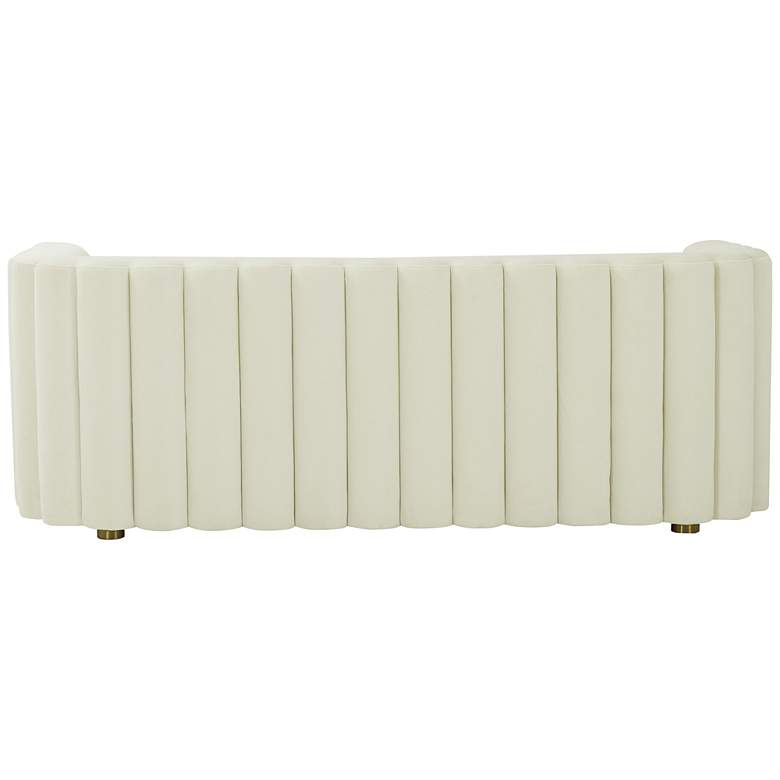 Image 5 TOV Callie 84 1/4" Wide Modern Cream Velvet Tufted Sofa more views