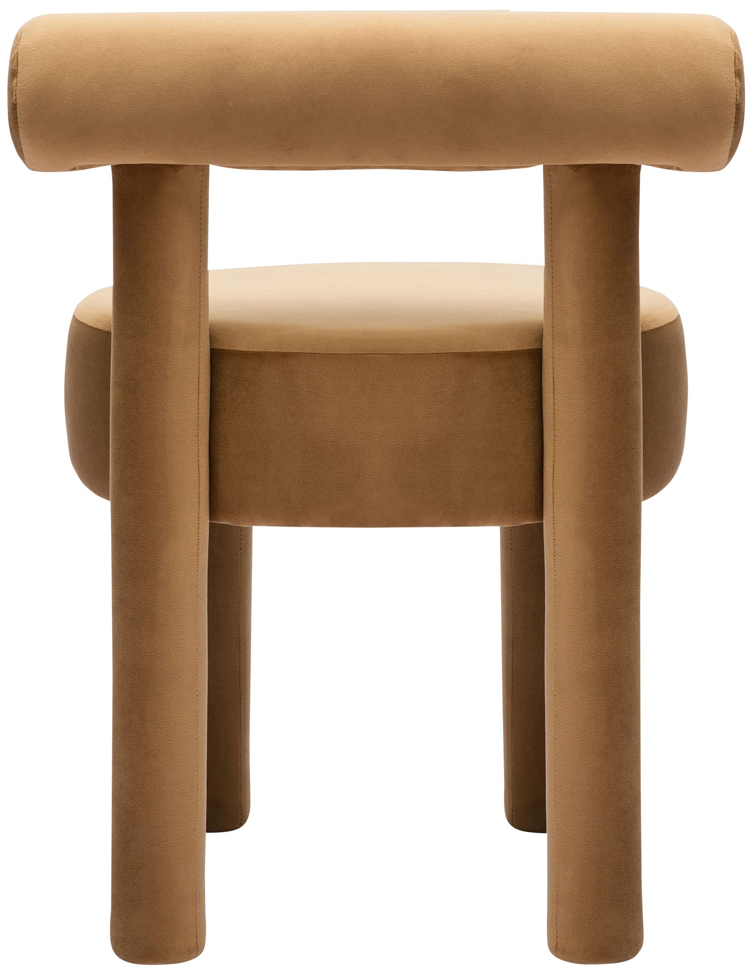 Image 5 TOV Carmel 21 1/2" Wide Modern Cognac Velvet Fabric Dining Chair more views