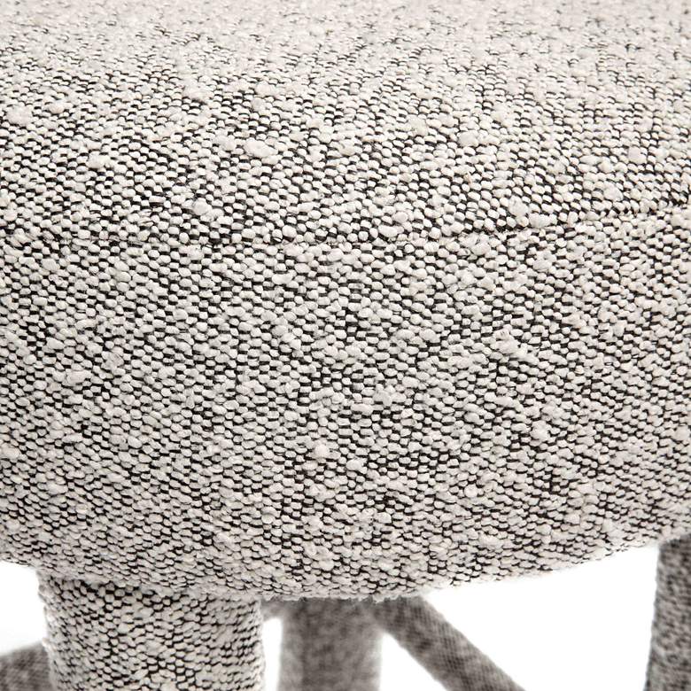 Image 4 TOV Carmel 26 1/2" Modern Black and White Boucle Fabric Counter Stool more views