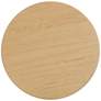 6_TOV Chelsea 26" Wide Modern Natural Oak Wood Round Entry Table more views