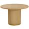 TOV Chelsea 47 1/4" Wide Modern Round Natural Oak Round Dining Table