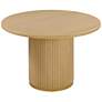 4_TOV Chelsea 47 1/4" Wide Modern Round Natural Oak Round Dining Table more views