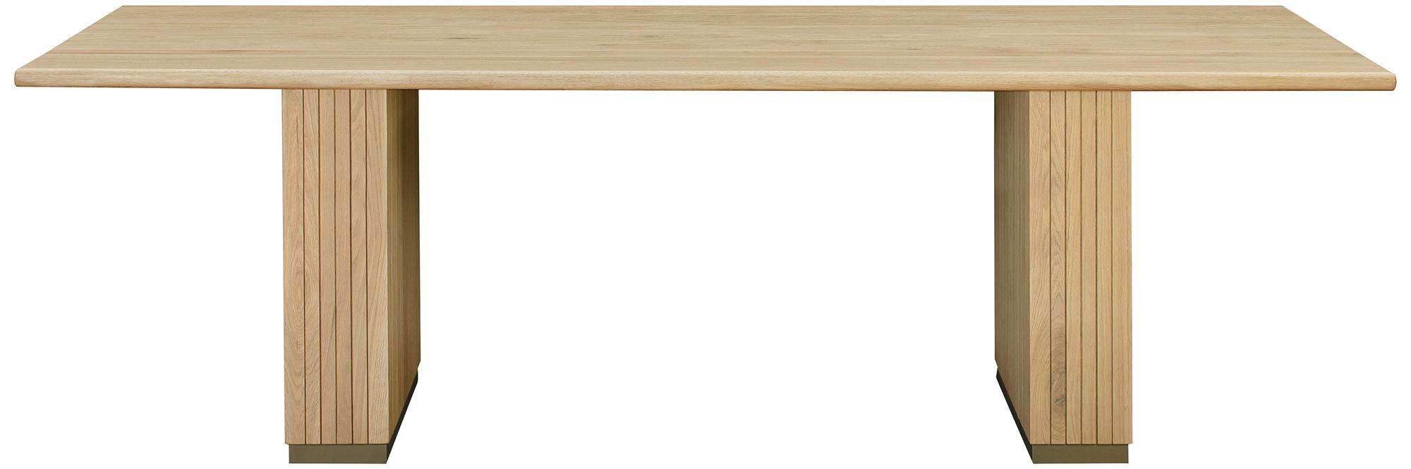 Image 5 TOV Chelsea 96" Wide Modern Rectangular Natural Oak Wood Dining Table more views