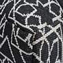 3_TOV Chiara 27" Wide Black and White Fabric Outdoor Accent Pouf more views