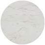 3_TOV Chip 16" Wide White Marble Print Modern Concrete Side Table more views