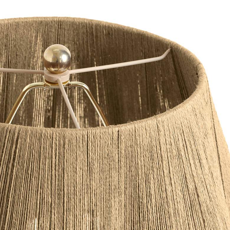 Image 3 TOV Corrine 19 1/2" High Coastal Modern Natural Jute Accent Table Lamp more views