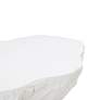 4_TOV Crag 56" Wide White Concrete Modern Indoor-Outdoor Coffee Table more views