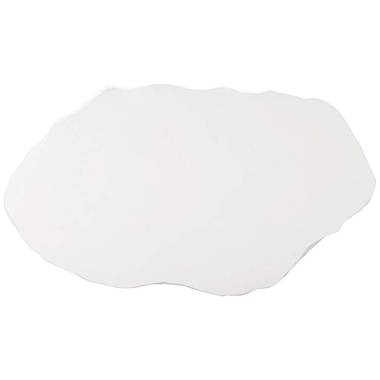 Image 6 TOV Crag 56" Wide White Concrete Modern Indoor-Outdoor Coffee Table more views