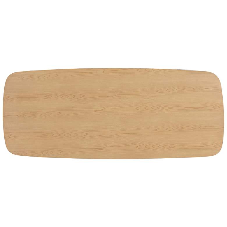 Image 3 TOV Cybill 94" Wide Natural Ash Wood Rectangular Modern Dining Table more views
