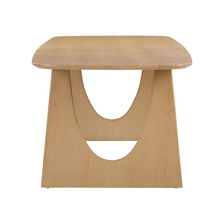 Image 6 TOV Cybill 94" Wide Natural Ash Wood Rectangular Modern Dining Table more views