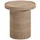 TOV Darcy 17 3/4"W Faux Travertine Indoor-Outdoor Modern Side Table