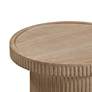 3_TOV Darcy 17 3/4"W Faux Travertine Indoor-Outdoor Modern Side Table more views